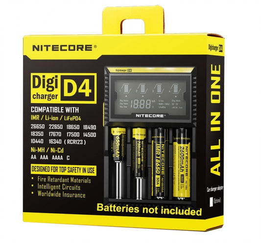 NITECORE D4 Charger 智能快速充電器 (18650 / 14500 / NiMH 充電器)