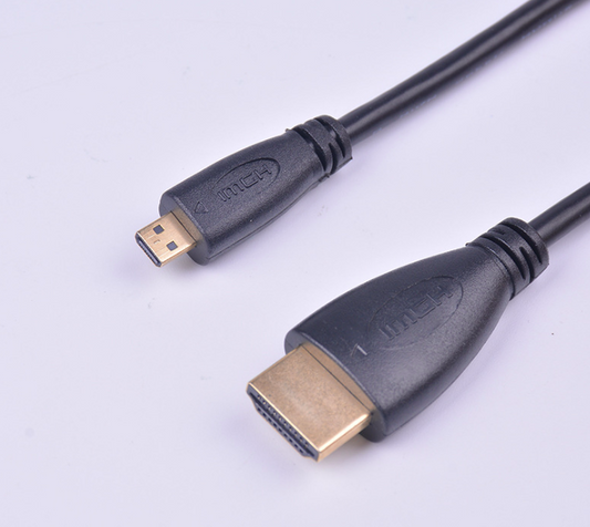 microHDMI 轉 HDMI 線 (Micro HDMI to HDMI Cable) 1m